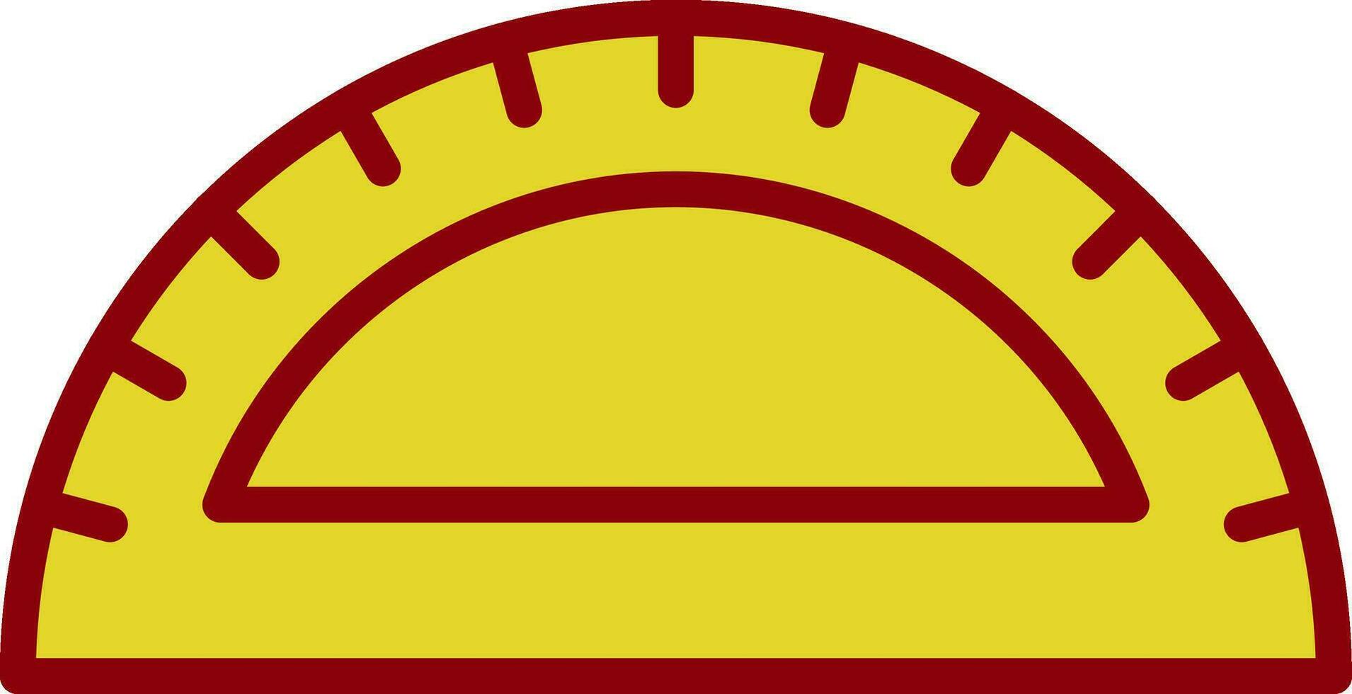 Protractor Vector Icon Design