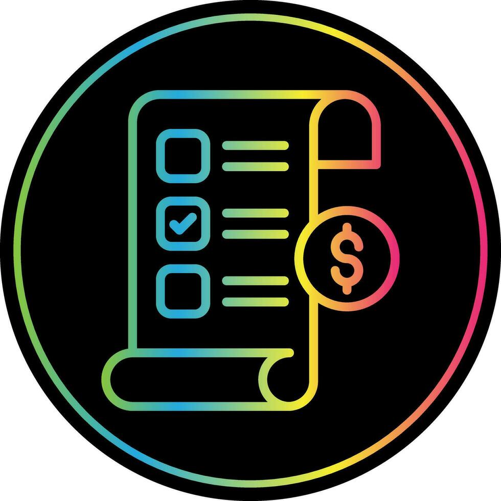 Invoice Vector Icon Design