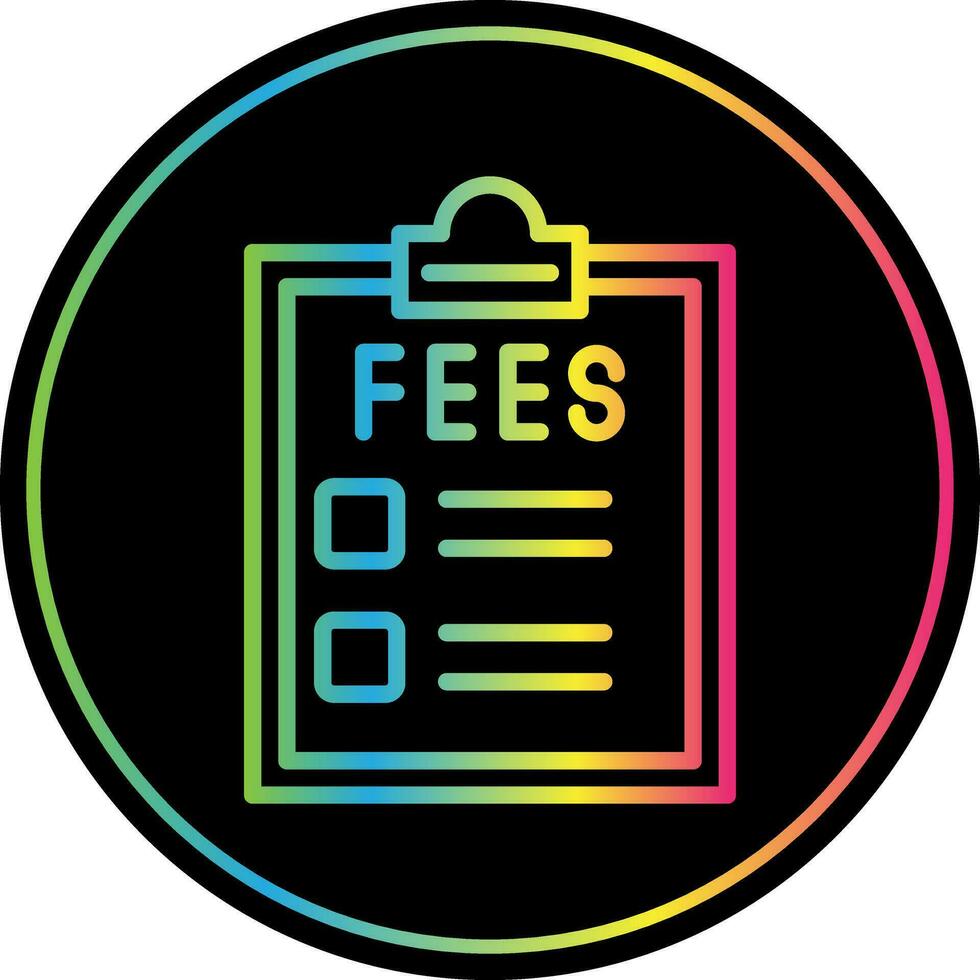 Fees Vector Icon Design