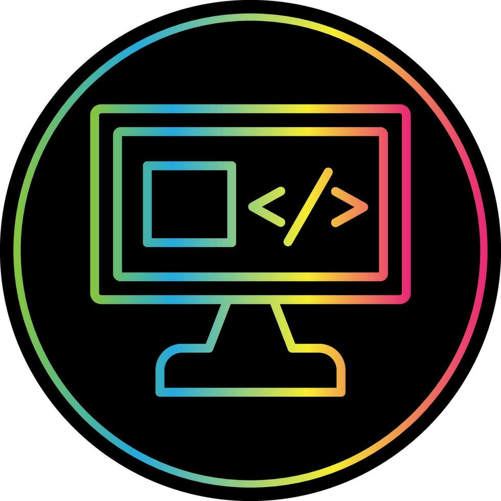 diseño de icono de vector de software