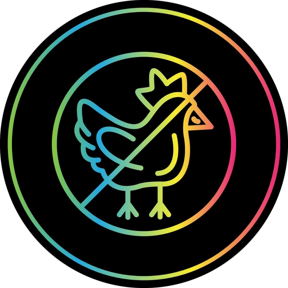 No chicken Vector Icon Design