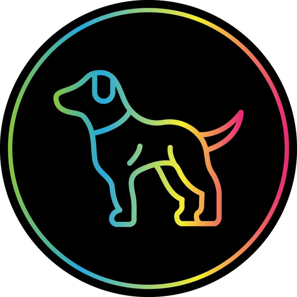 diseño de icono de vector de perro