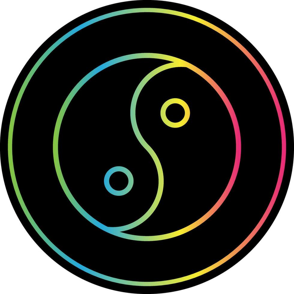 Yin yang Vector Icon Design