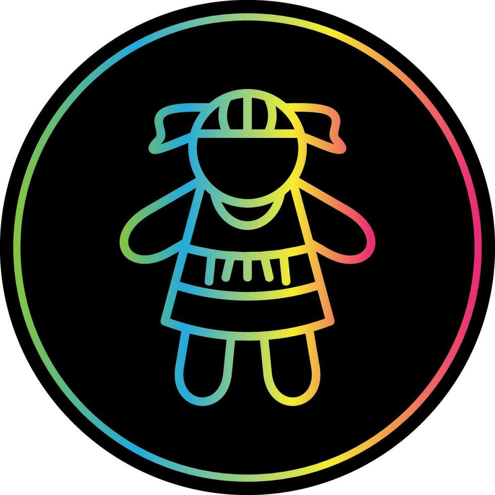 Doll Vector Icon Design