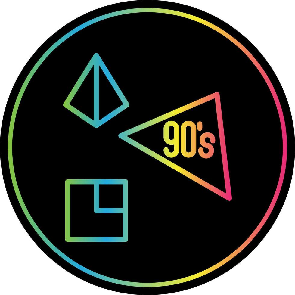 90s vector icono diseño