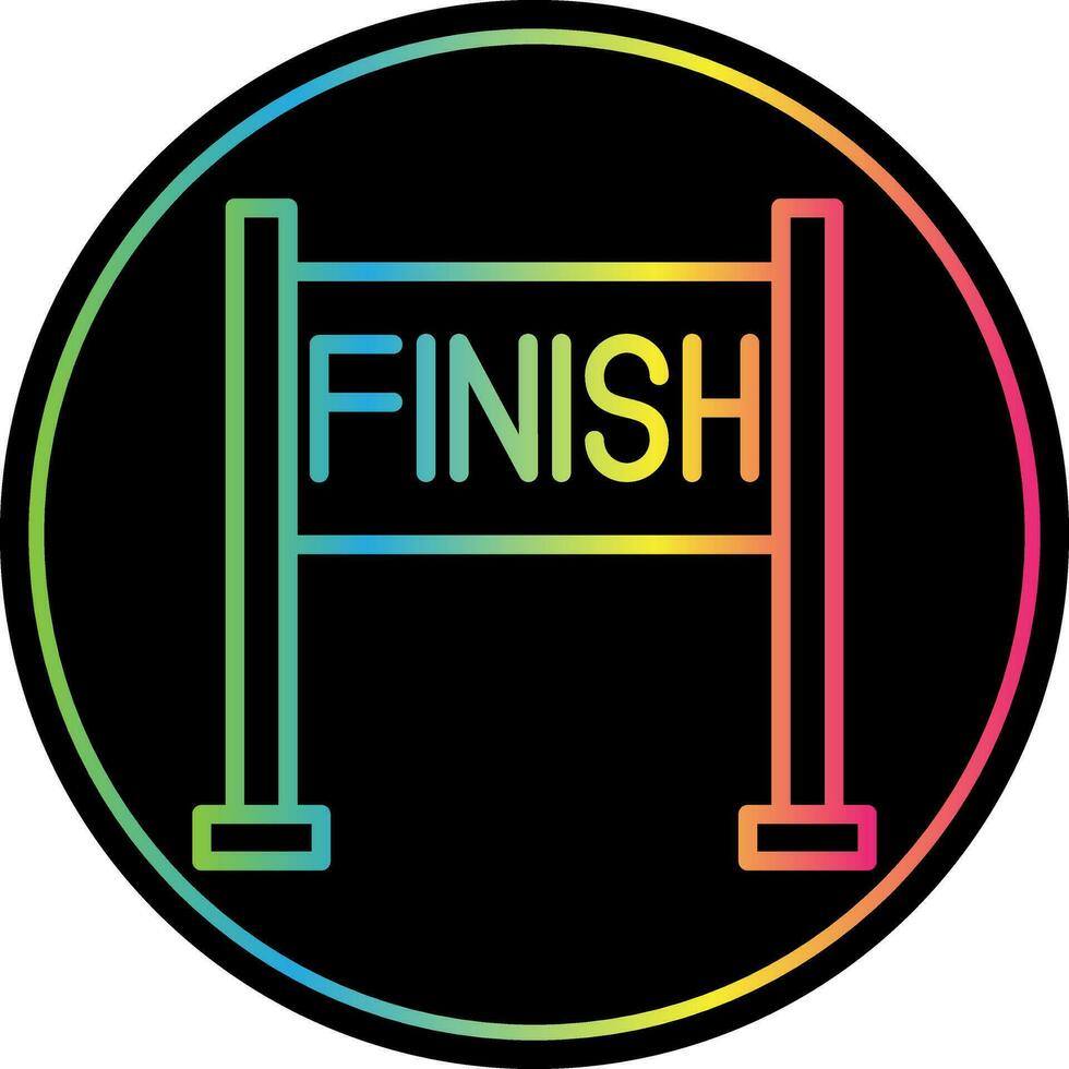 Finish line Vector Icon Design