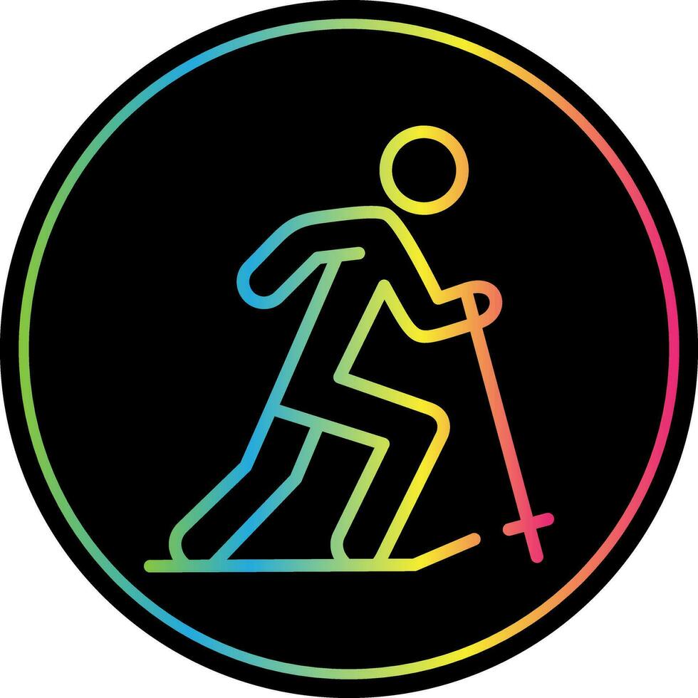 Skier Vector Icon Design