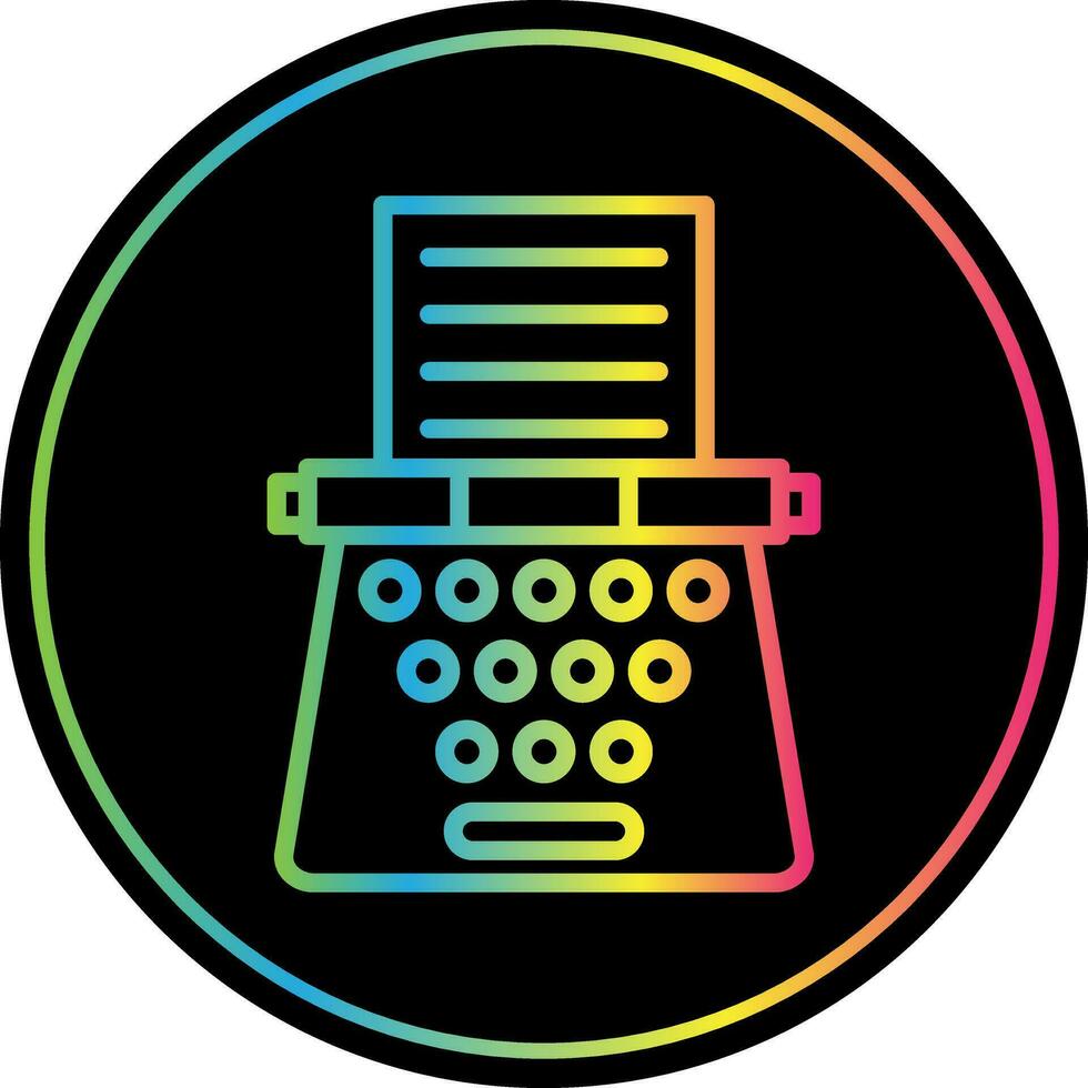 Typewriter Vector Icon Design