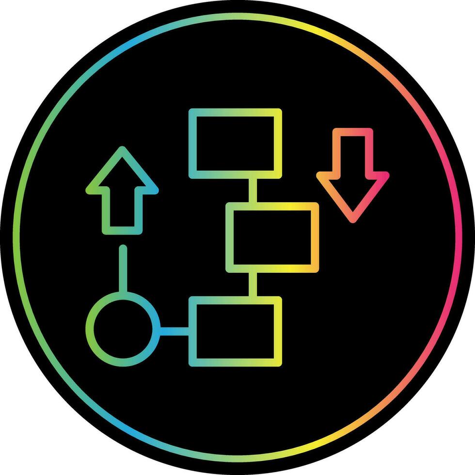Flow diagram Vector Icon Design