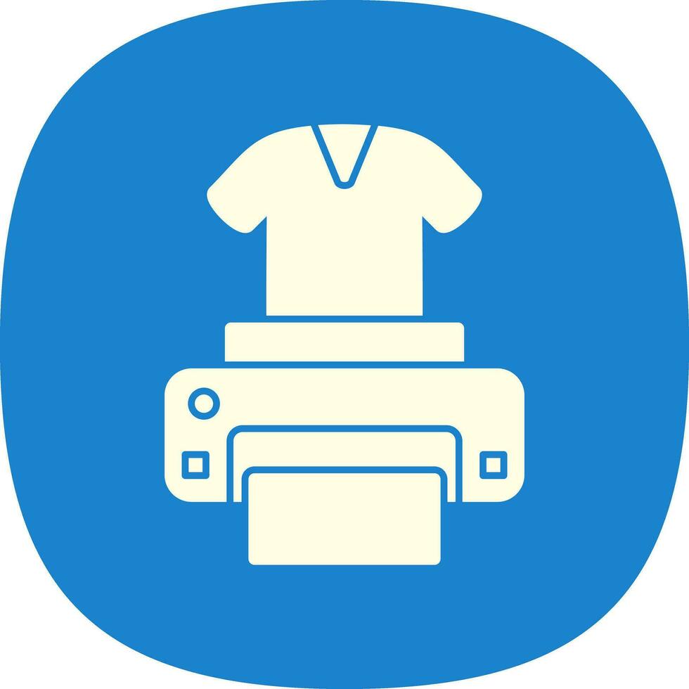 Dtg printer Vector Icon Design