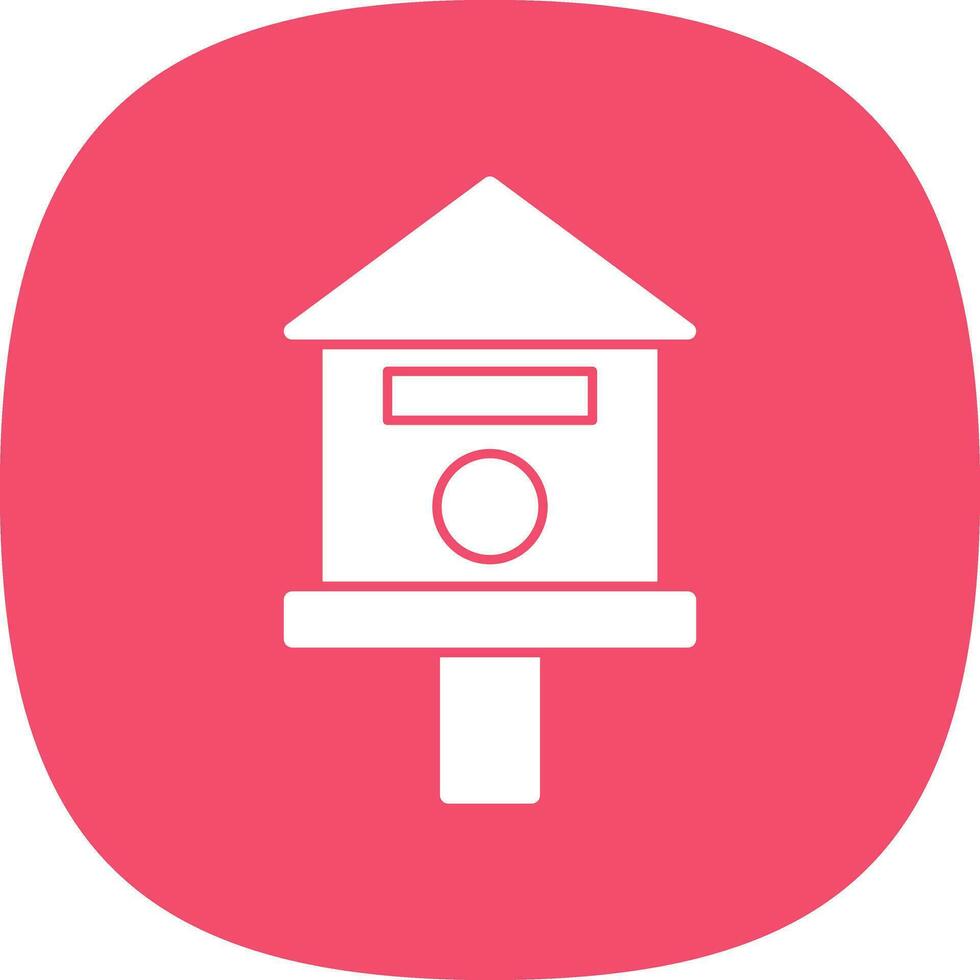 Bird house Vector Icon Design