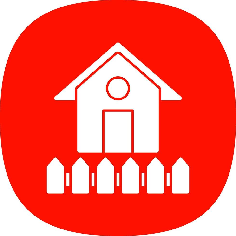 Cowshed Vector Icon Design