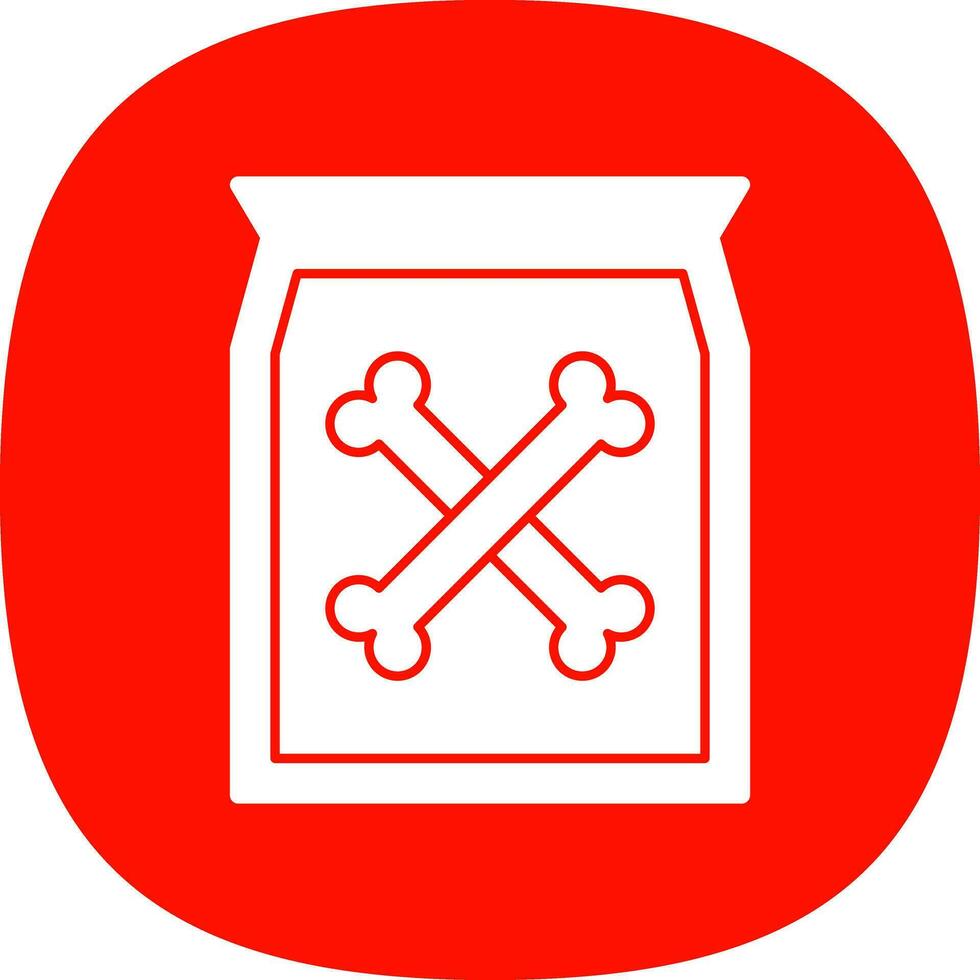 Dog food Vector Icon Design