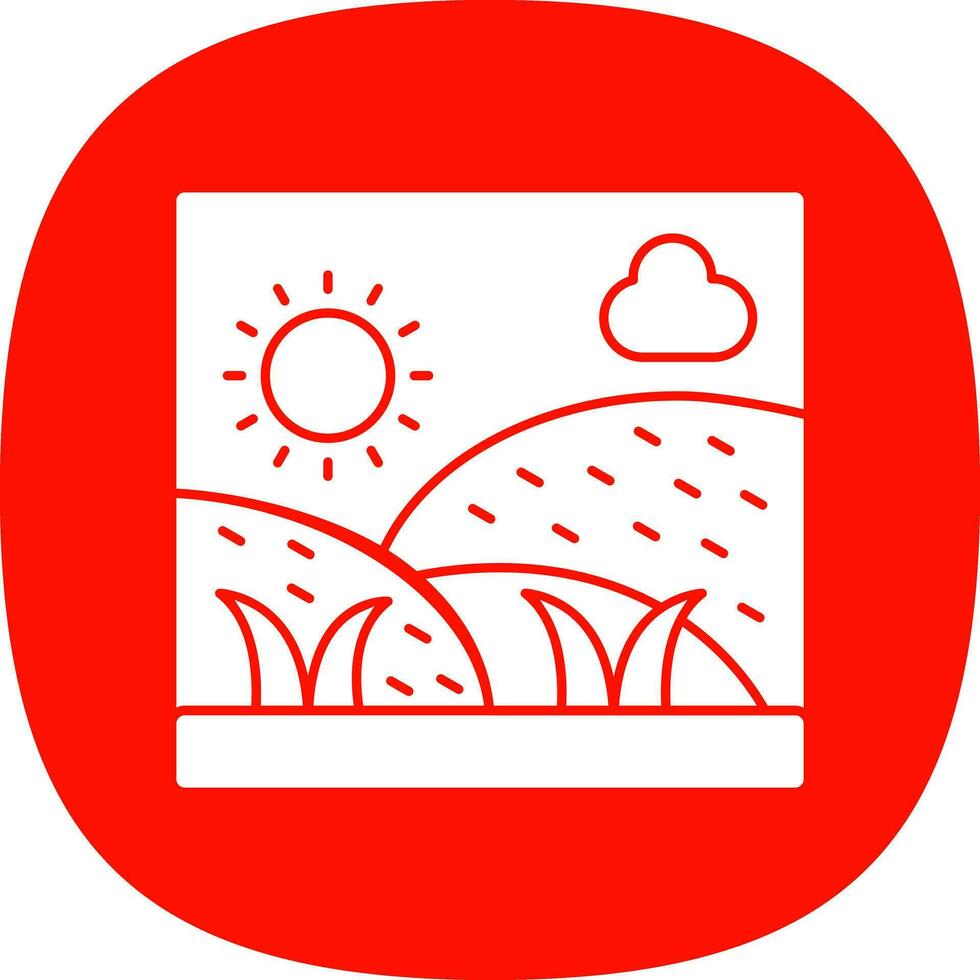 Grassland Vector Icon Design