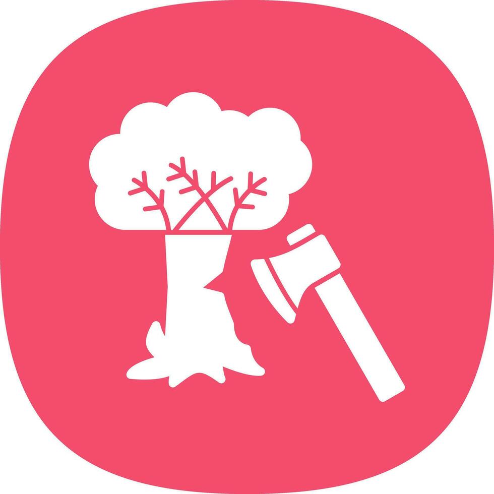 árbol corte vector icono diseño