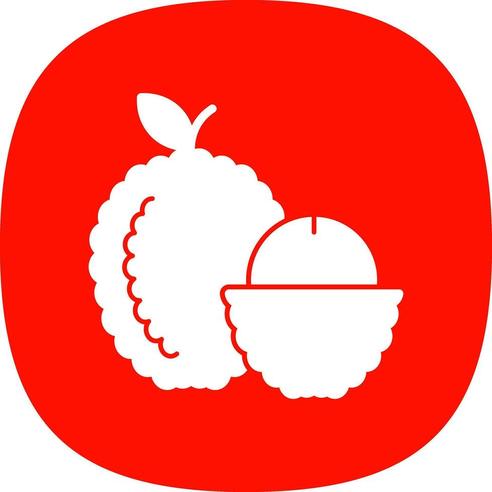 lychee vector icono diseño