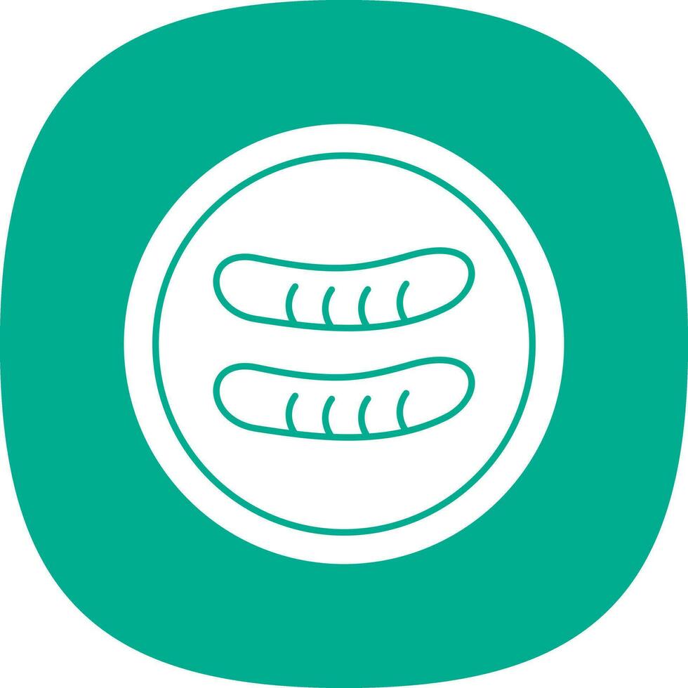 Sausage Vector Icon Design