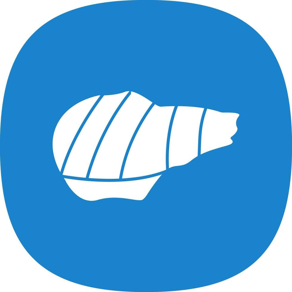 Grilled pork Vector Icon Design