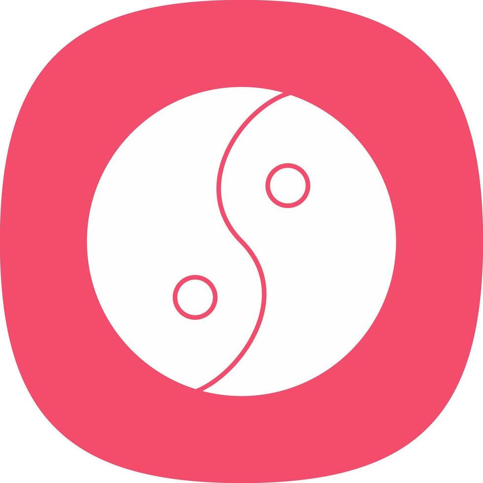 Yin yang Vector Icon Design