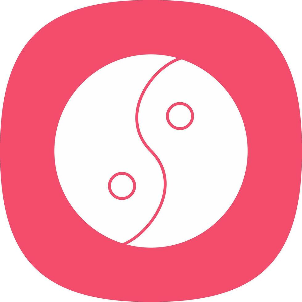 Yin yang Vector Icon Design