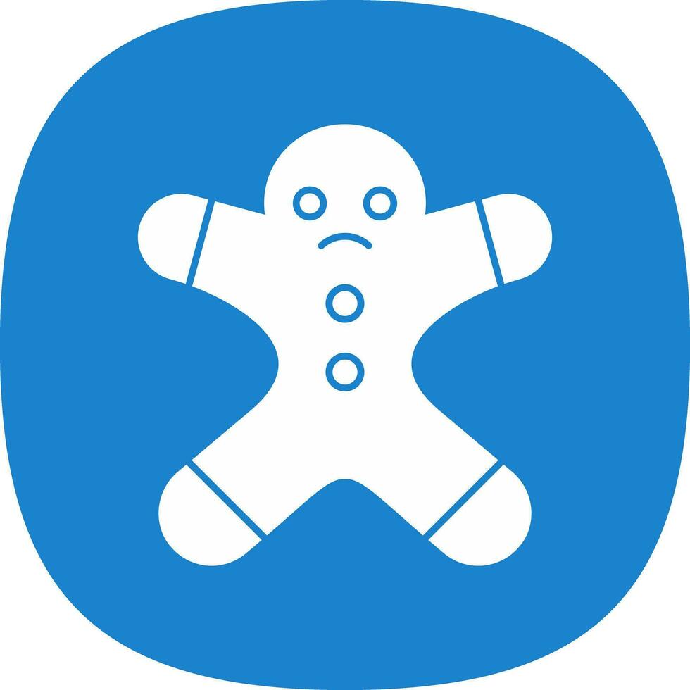 Gingerbread man Vector Icon Design