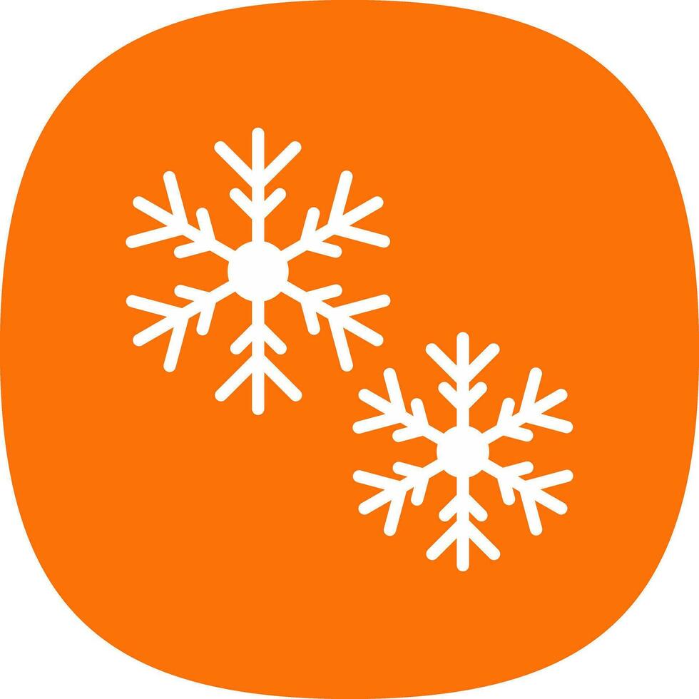 diseño de icono de vector de nieve