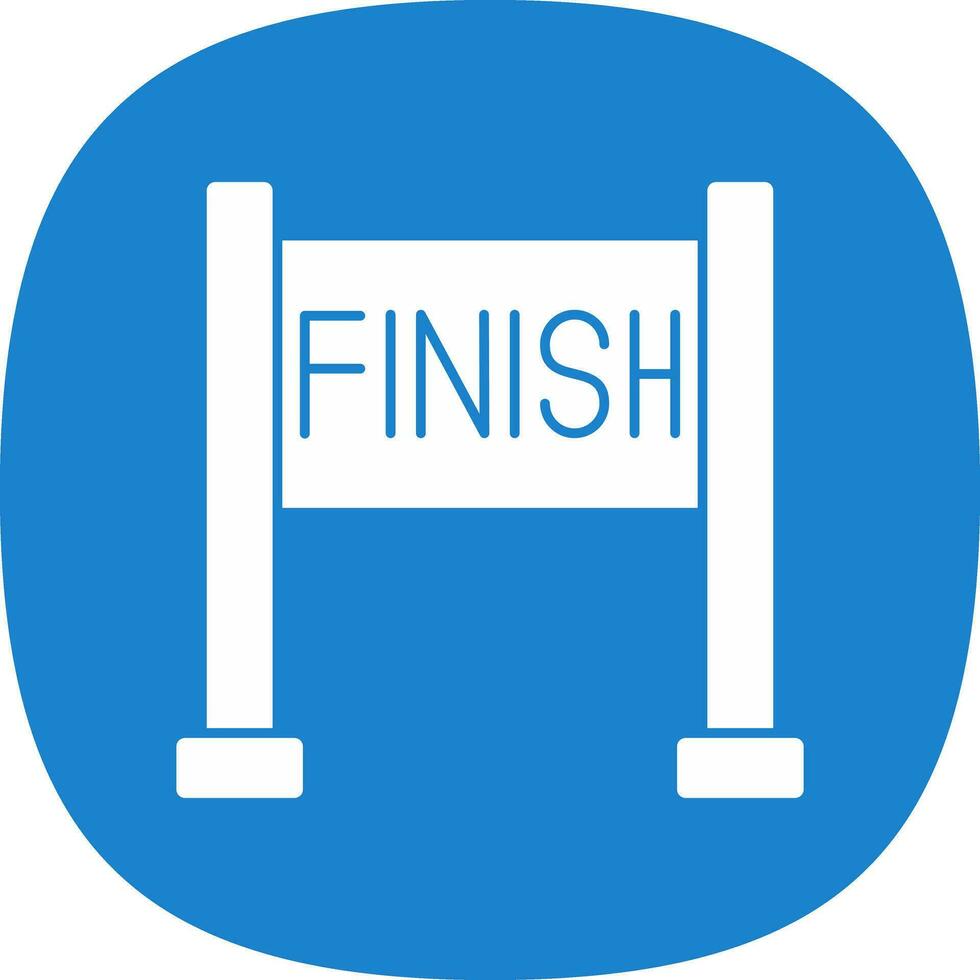 Finish line Vector Icon Design