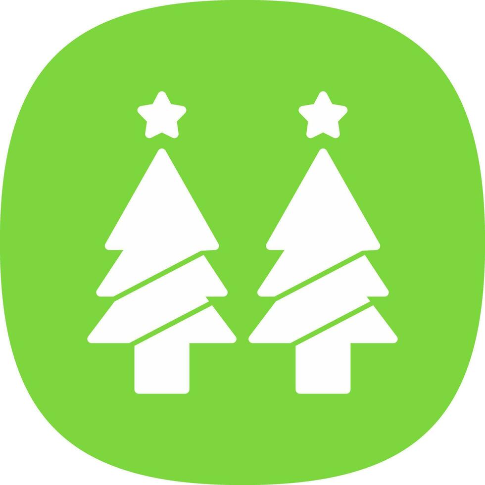 Christmas tree Vector Icon Design