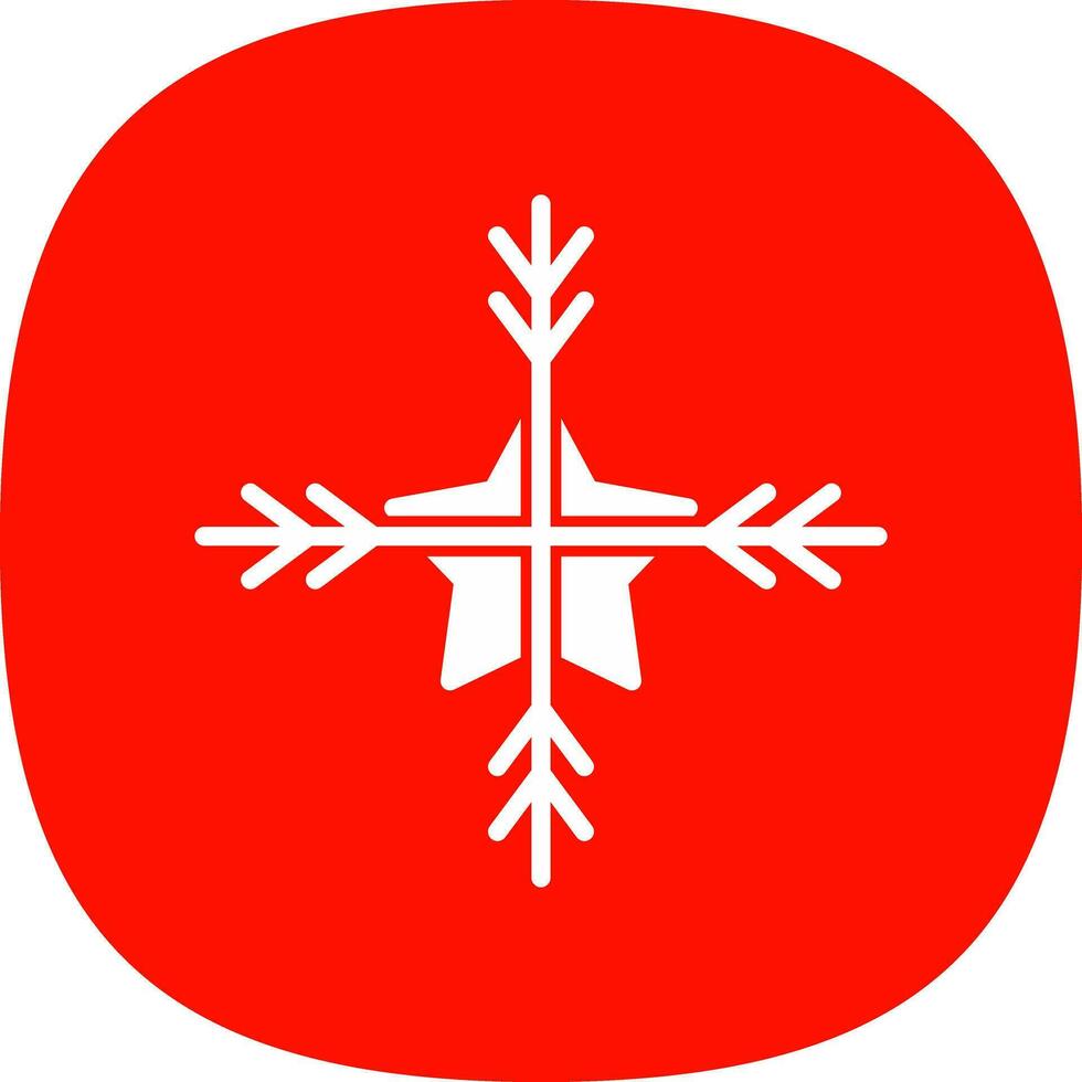 diseño de icono de vector de nieve
