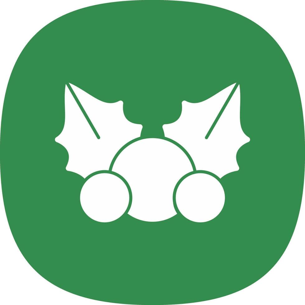 Mistletoe Vector Icon Design