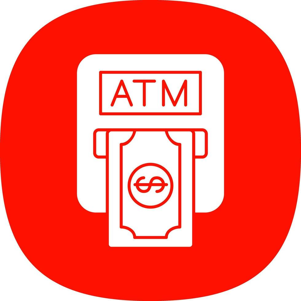 Atm machine Vector Icon Design