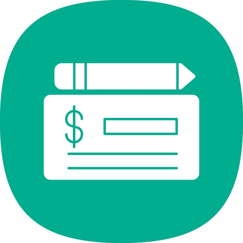 Cheque Vector Icon Design