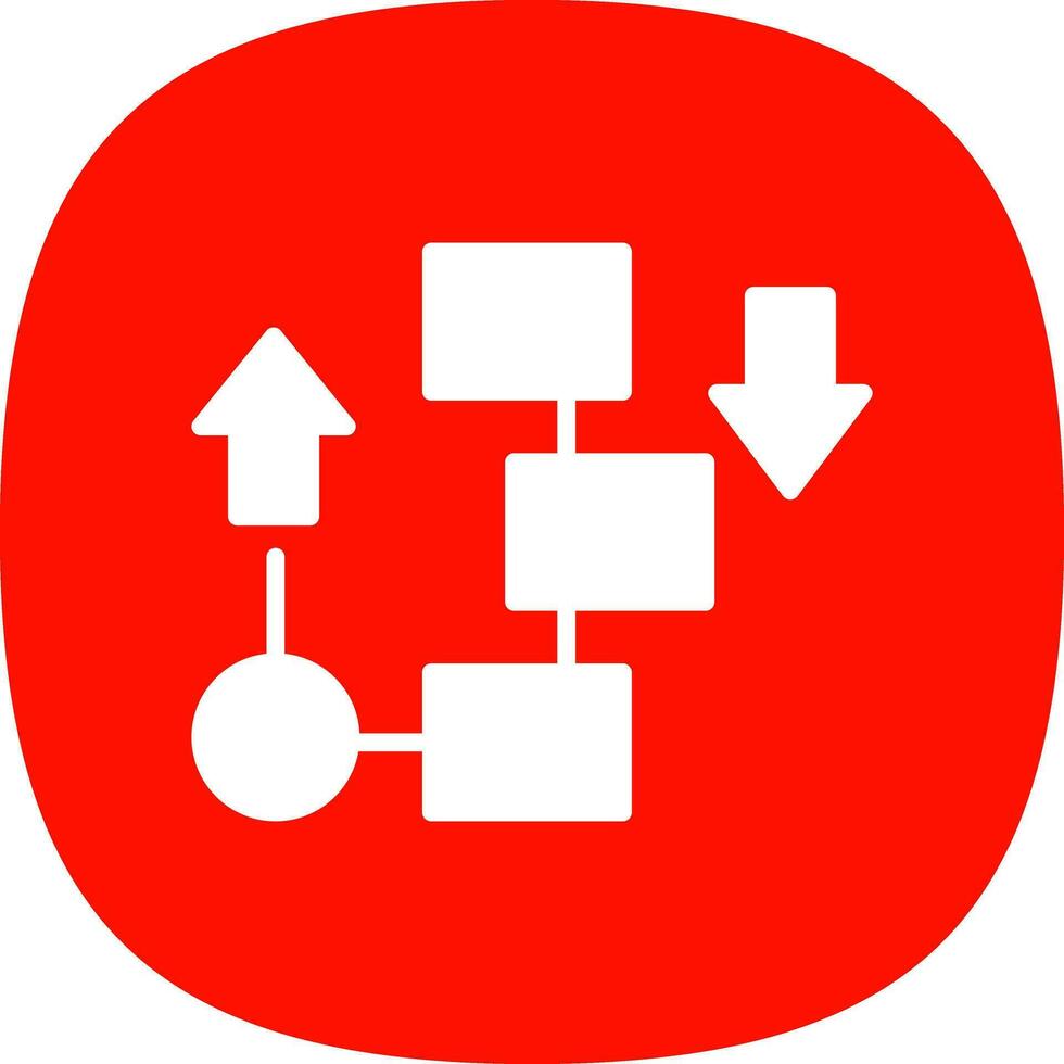 Flow diagram Vector Icon Design