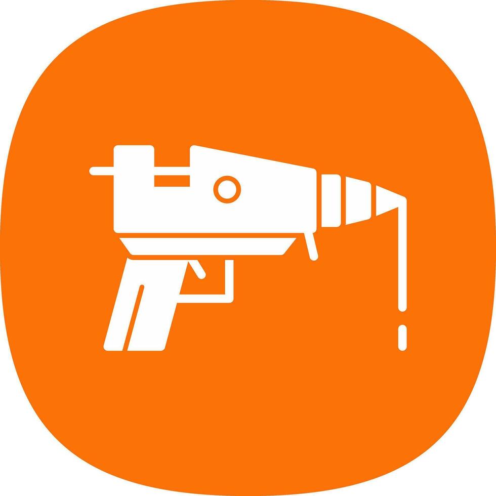 Hot glue gun Vector Icon Design