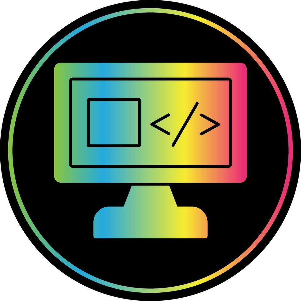 diseño de icono de vector de software