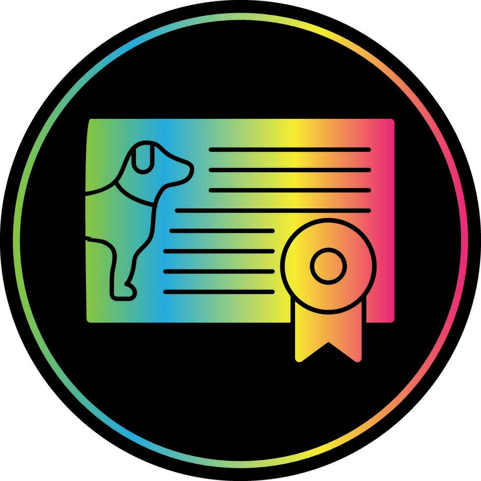 Certificate Vector Icon Design