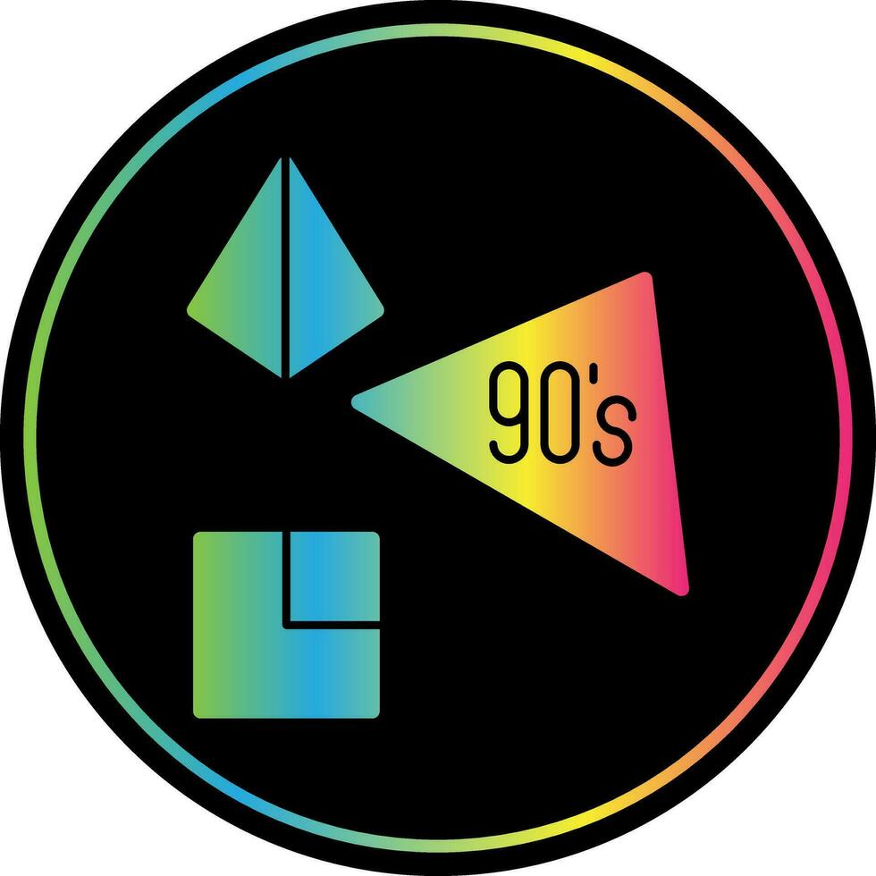 90s vector icono diseño