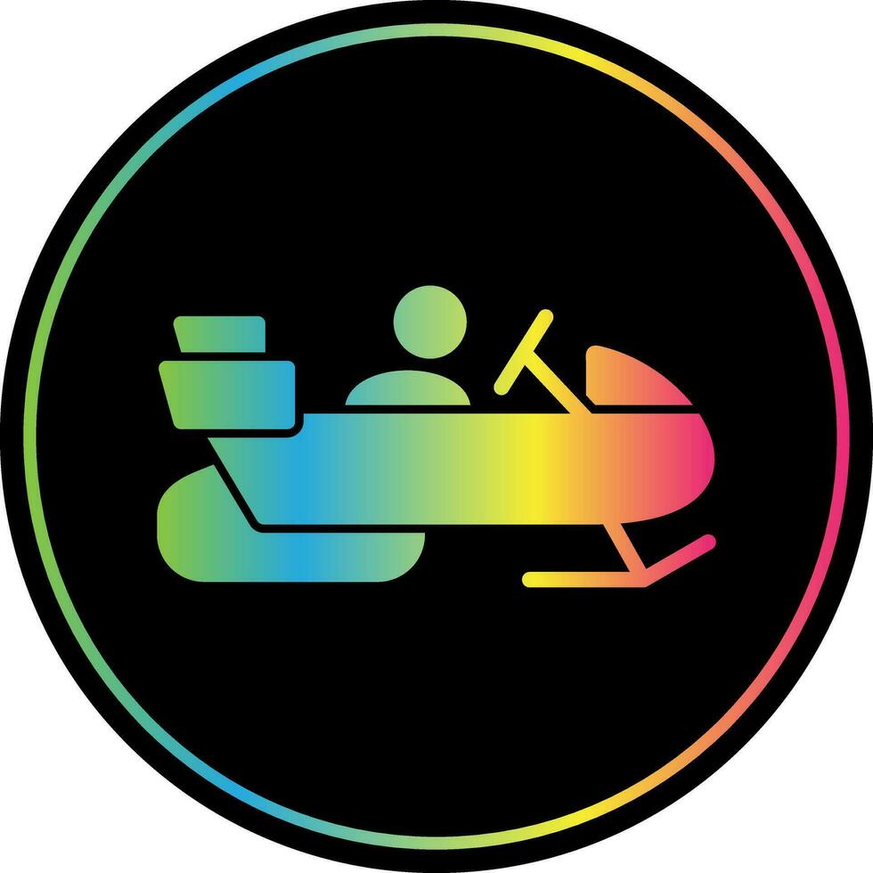Snowmobile Vector Icon Design