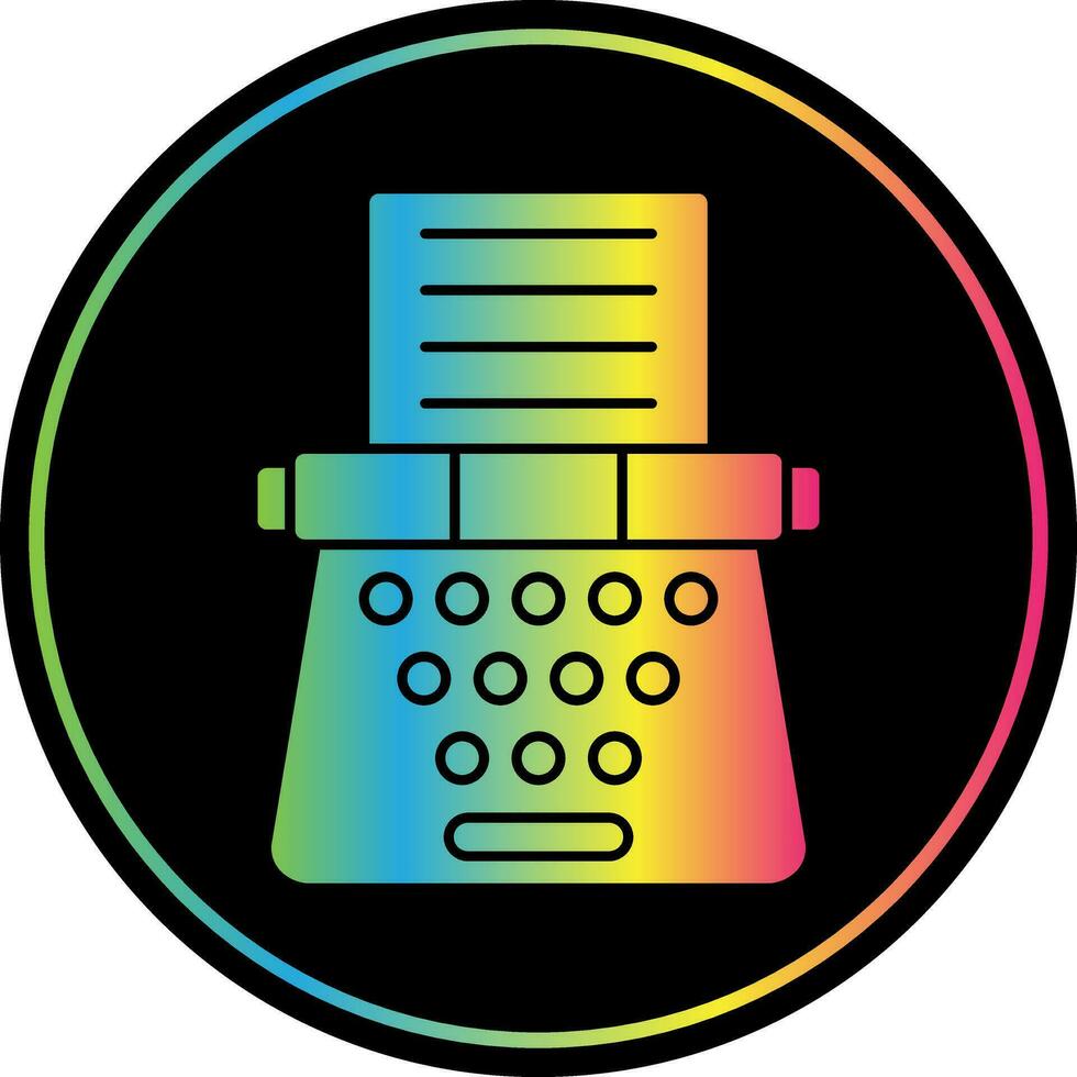 Typewriter Vector Icon Design