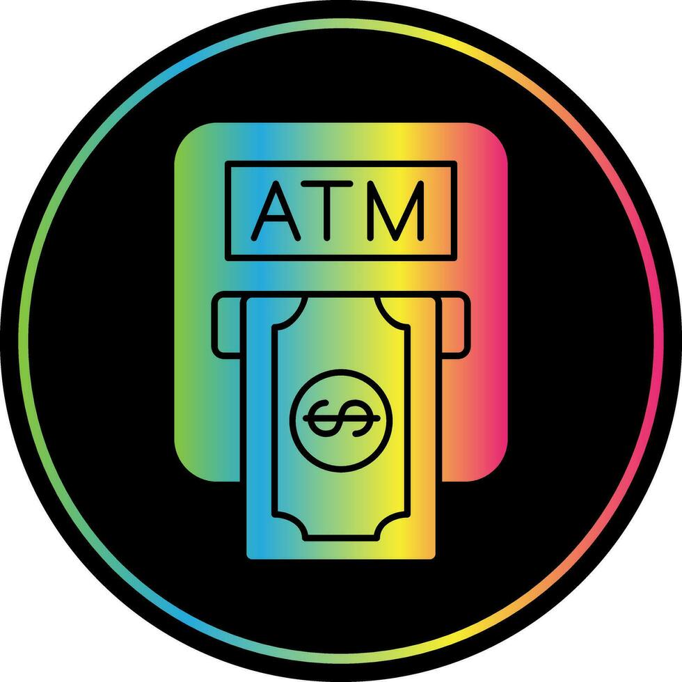 Atm machine Vector Icon Design