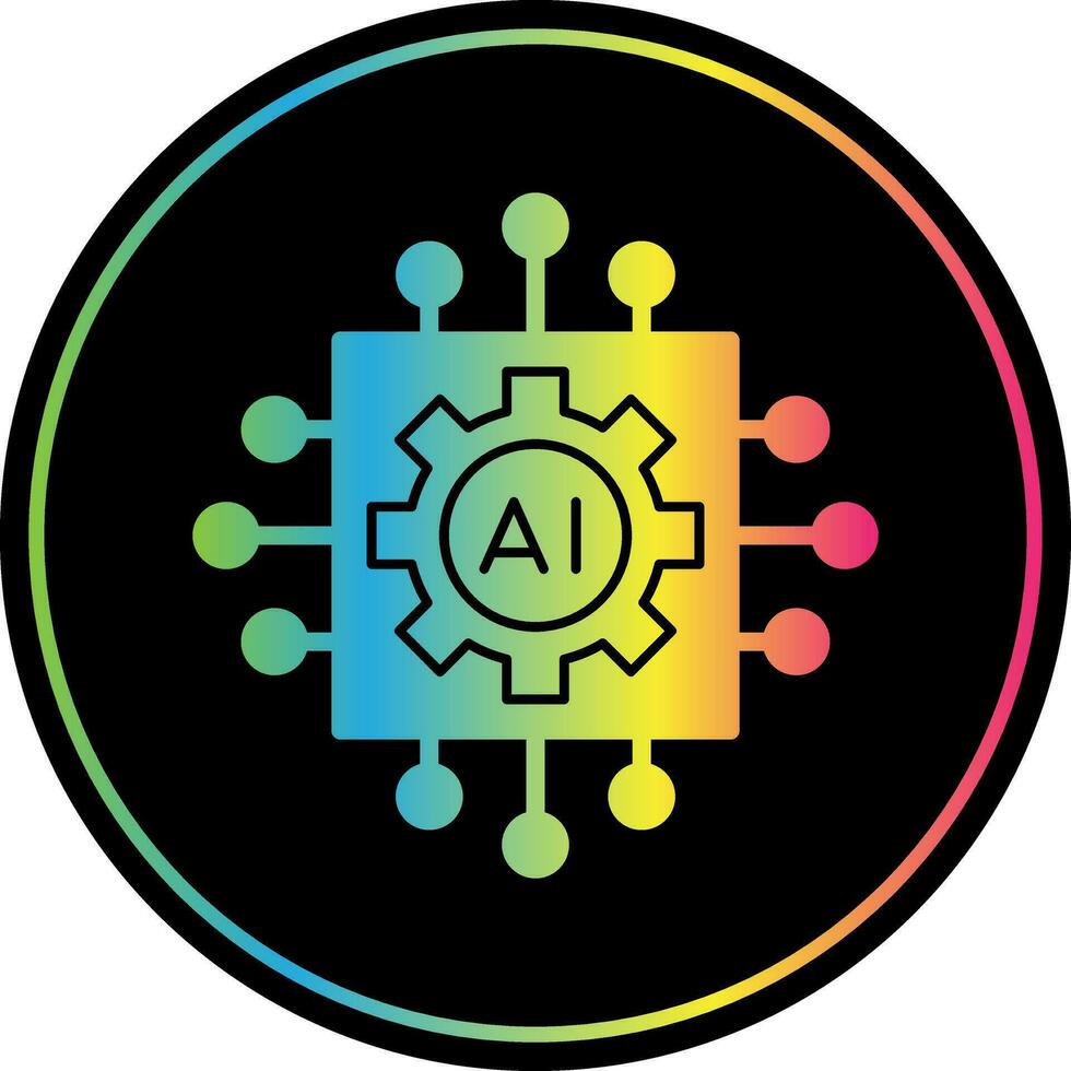 Artificial intelligence Vector Icon Design