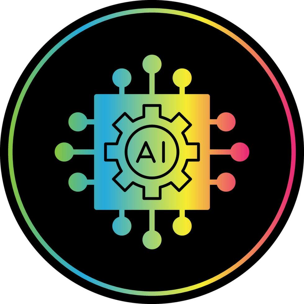 Artificial intelligence Vector Icon Design