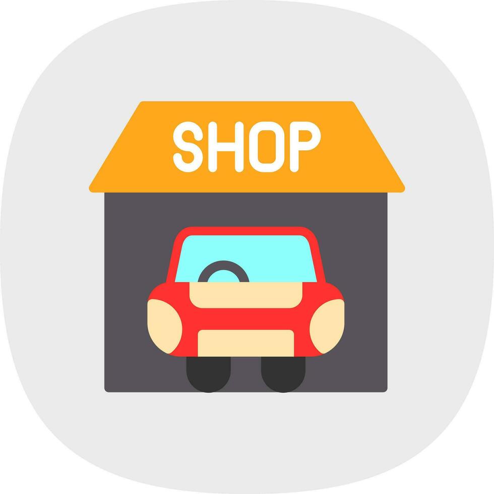 Car shop Vector Icon Design