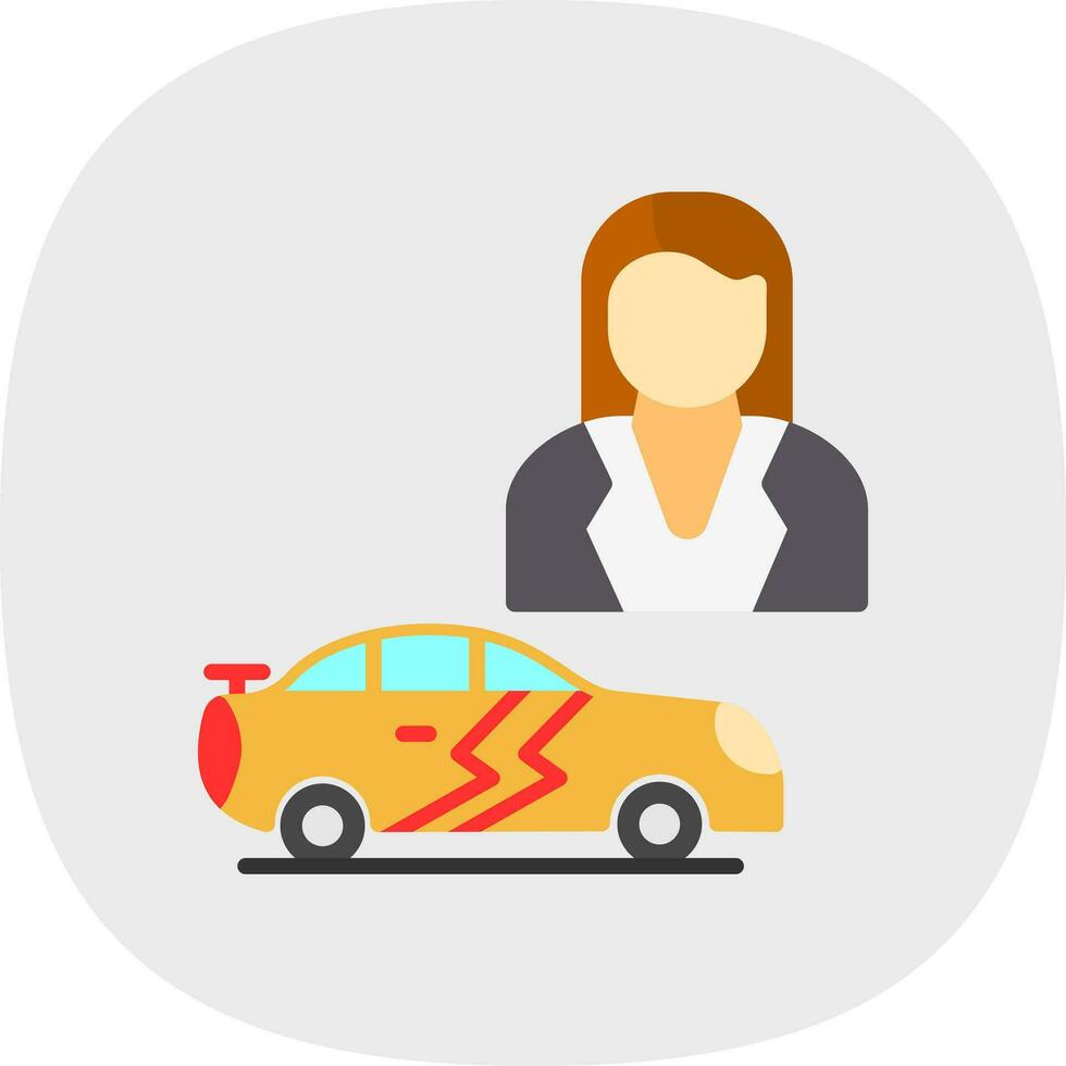Saleswoman Vector Icon Design