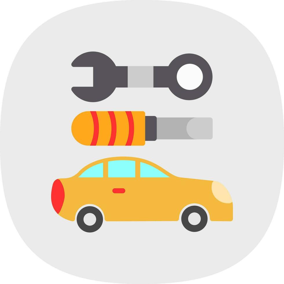 Car maintenance Vector Icon Design