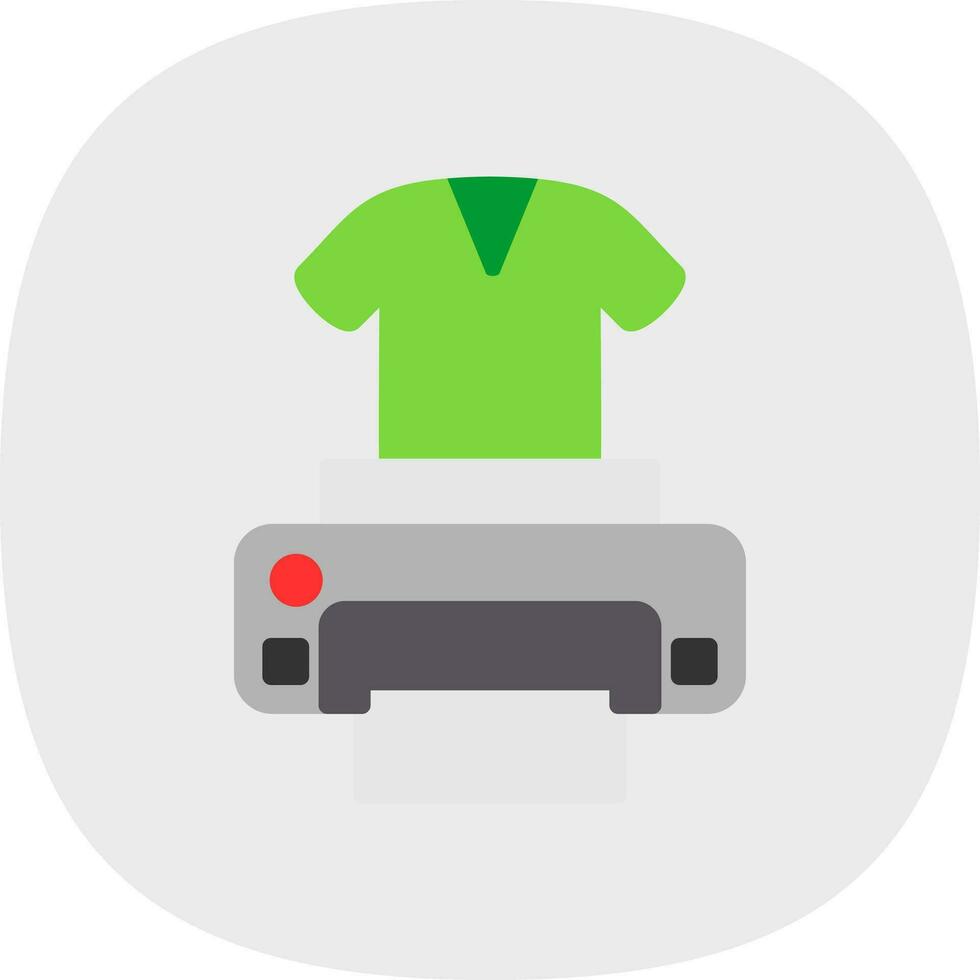 Dtg printer Vector Icon Design