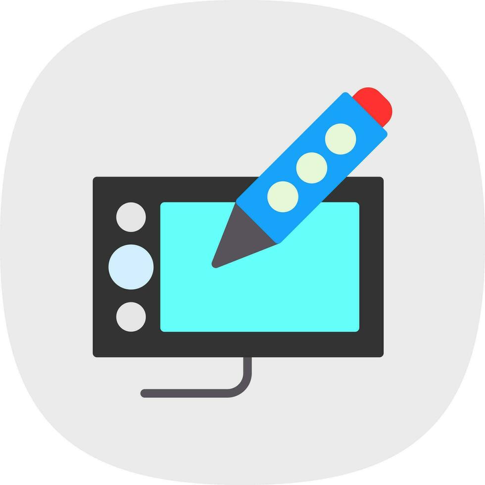 Drawing tablet Vector Icon Design