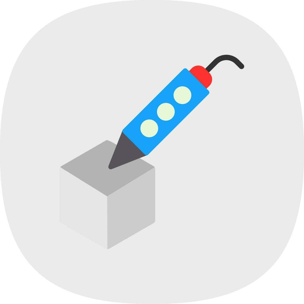 3d pen Vector Icon Design