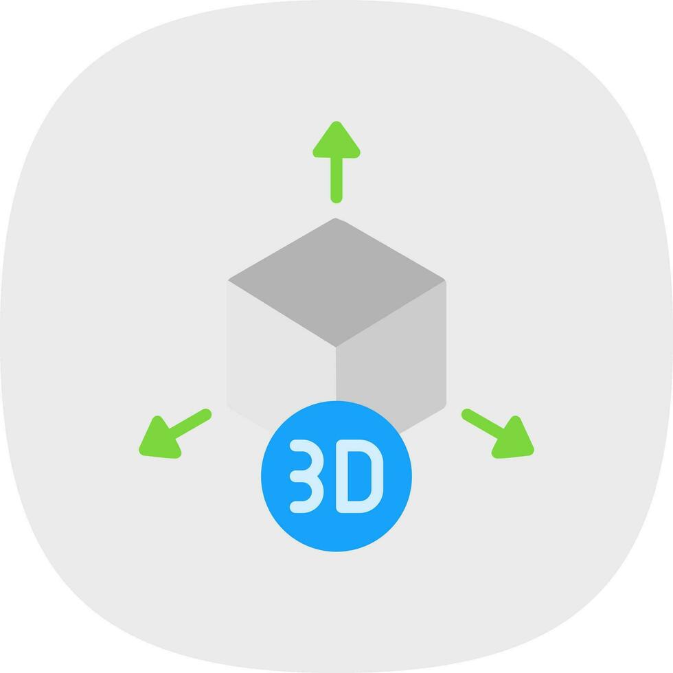 diseño de icono de vector de modelo 3d