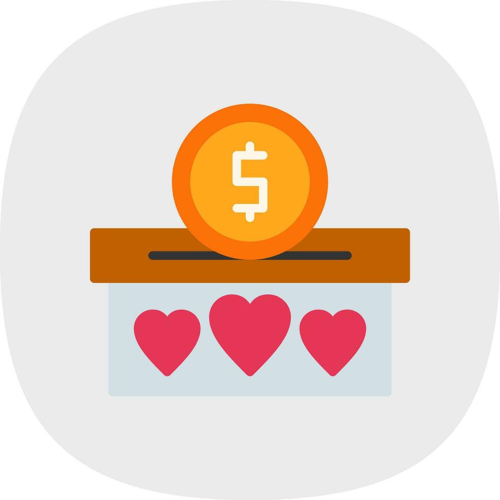 Donation Vector Icon Design
